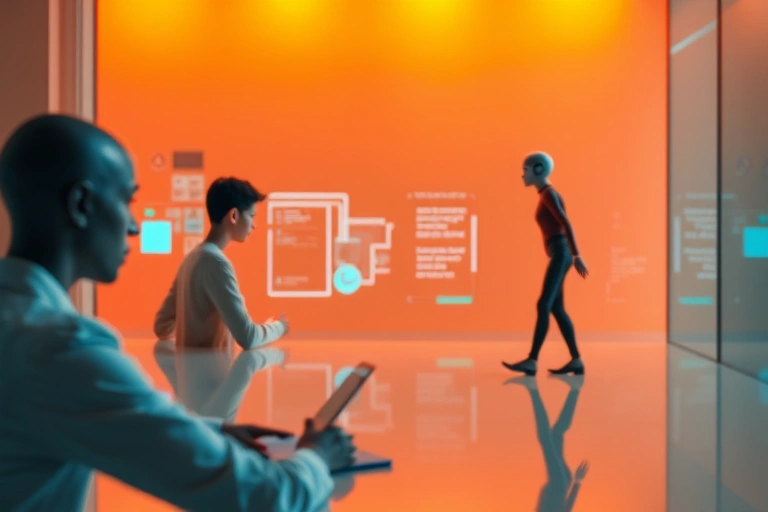 Conceitos visuais relacionados a O Que São Agentes de Inteligência Artificial e Como Eles Estão Mudando os Negócios